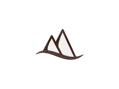 Mountains and Sea branding logo mountains nature sea simple