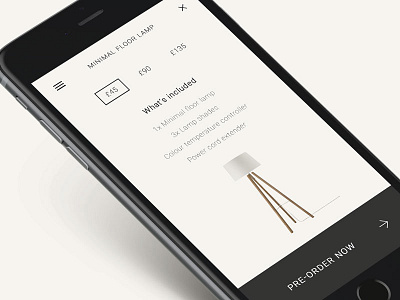 Pre-order - Daily UI #75 dailyui details info item minimal order pre price shopping