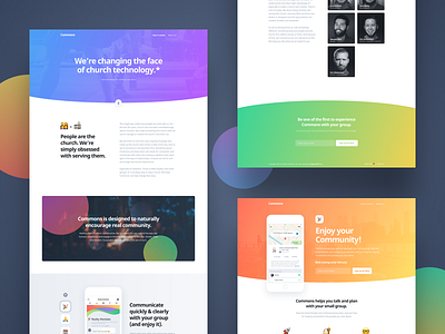 Commons Website app app design app website interface ios app landing page layout user interface web web design website website design