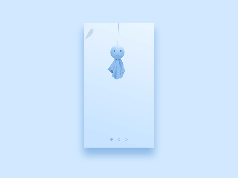 Moji Guide page animation gif ui