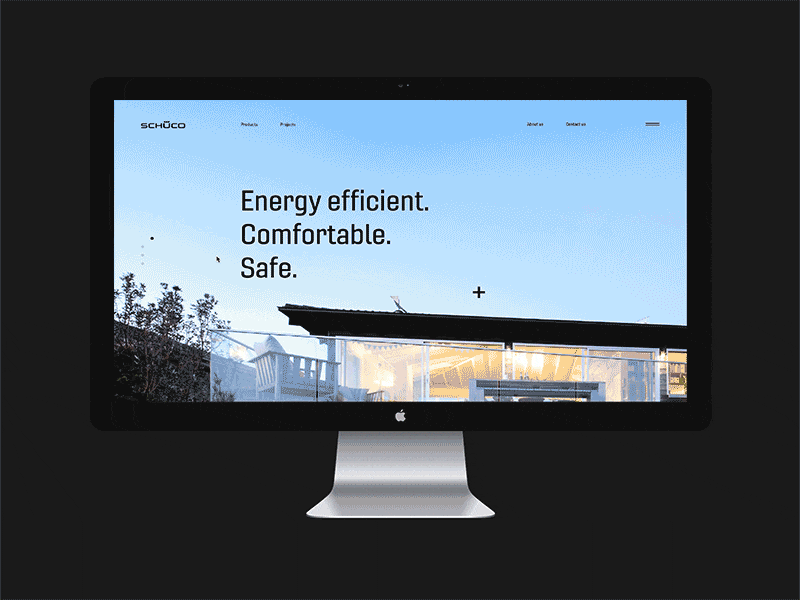 Schüco Complex Redesign. dribbble principle sketch webdesign work