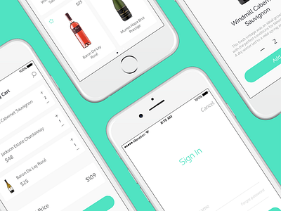 Wine Ecommerce App app design ecommerce ios mobile ui userinterface ux wine