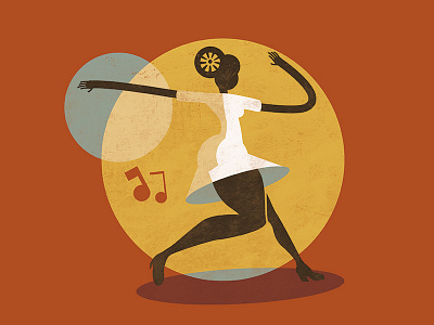 Feel Good Swing - Jazz Roots Illustration illustration jazz lindy hop retro swing vintage