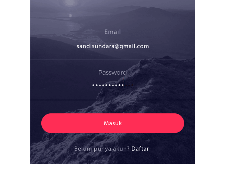 Forget Password Hidden Link app mobile ui ux