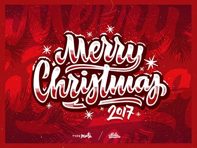 Merry Christmas 2017 2017 calligraphy christmas handwritten happy lettering logo new year typemate typography