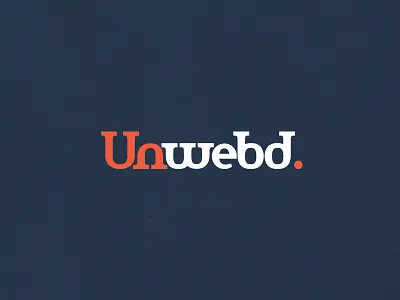 Unwebd brand color disconnect logo two typo typography unwebed