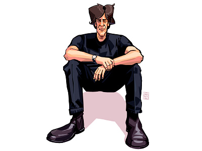 Day Twenty one.Gaiman art character design digital draw illustration novelember portrait writer