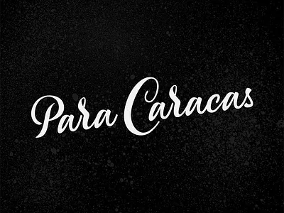Caracas caracas lettering type venezuela
