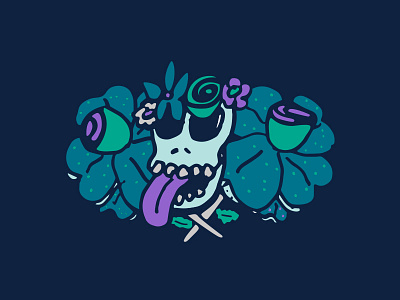 flowers for sale flowers illustration skull