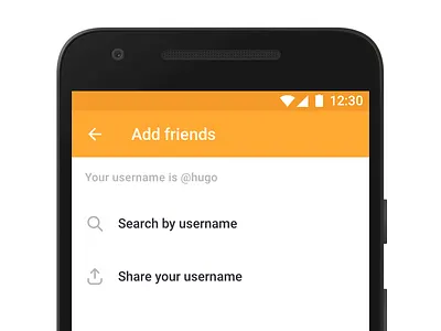 Add Friends android friends mapstr ui ux