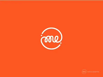 RelocateMe dynamic font me orange point relocate round