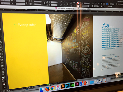 Type brand book design layout type typography