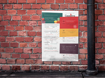 Flyer christian christmas church design flyer poster print
