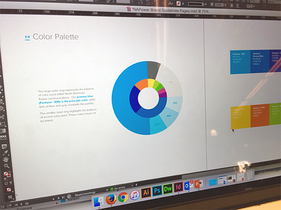 Color brand book color design layout palette