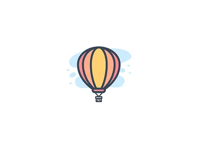 Hot Air Balloon air balloon hot illustration illustrator splatter vector