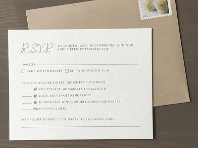 Ponce Wedding Invitation flirt script gold foil invitation invitation suite kraft paper letter press script wedding