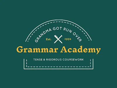 Grandma Got Run Over 12 academy branding christmas days grammar grandma holidays logo reindeer run over xmas