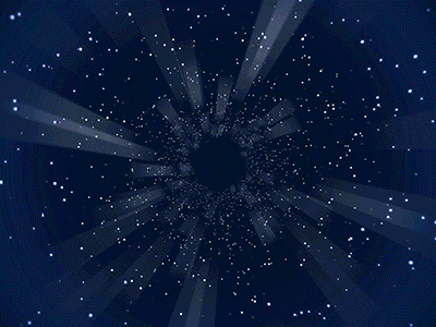 Warp Speed 3d animation c4d jacksonville lens flare mosh museum of science and history particles planets