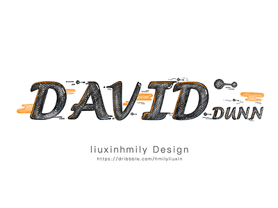 The name for David DUNN，by iPad Pro font