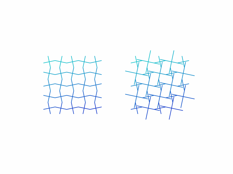 Two versions of a loader codepen css geometry gif loop