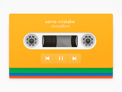 Widget0 graphic music tape widget yellow