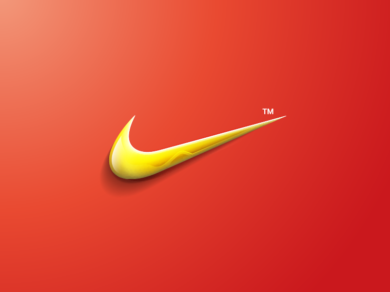 yellow nike check