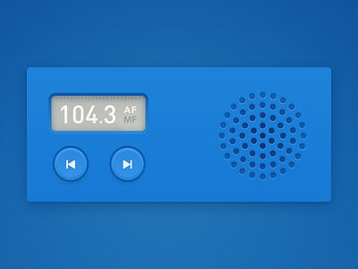 Widget2 am blue fm graphic radio widget