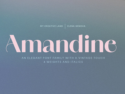 Amandine Sans Font Family