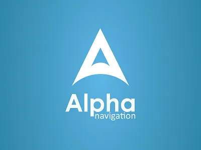 Alpha Navigation a alpha brand design gradient logo logo design nature navigation