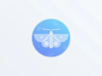 Butterfly butterfly design flat icon illustration logo vector