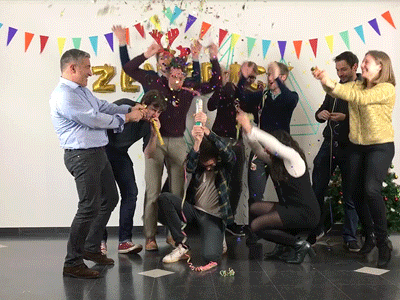 Happy Holidays! ✨ celebration gif happy holidays holidays new year party startup team zentrick