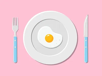 An Icon a Day! 🔥 challenge cook design egg fried iconaday icons illustration photos plate tangelo work