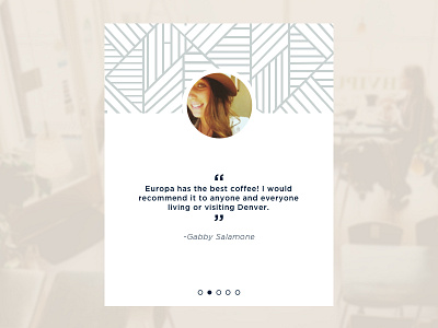 Daily UI #039 : Testimonial 039 light quote testimonial design ui