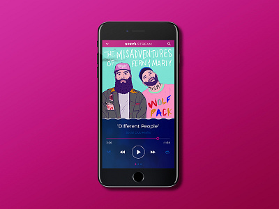 Spec's Music [Revisited] Application 7 club design iphone misfits mockup music player rebrand social specs ui