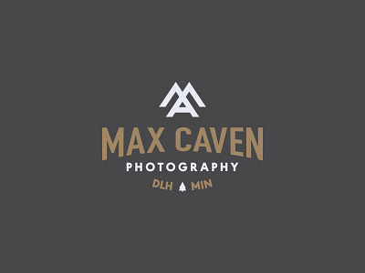 Max Caven Photography badge icon illustration logo monogram vector
