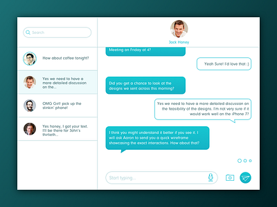 Daily UI 013: Messenger chat dailyui messenger