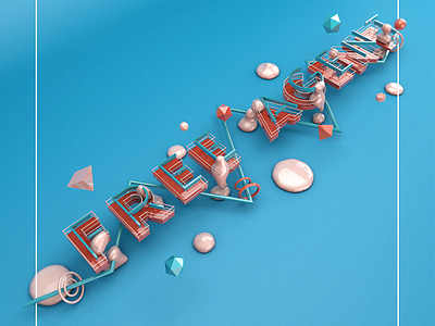 FREE AGENT 3d 3d type 3dtype c4d cinema4d free agent realflow type