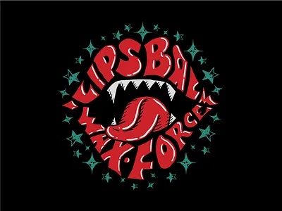 Lips Balm balm brand illustration lettering lips