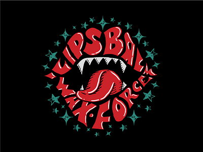 Lips Balm balm brand illustration lettering lips