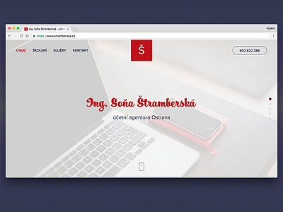 Accountant website accountant fullpage navigation photo scroll website