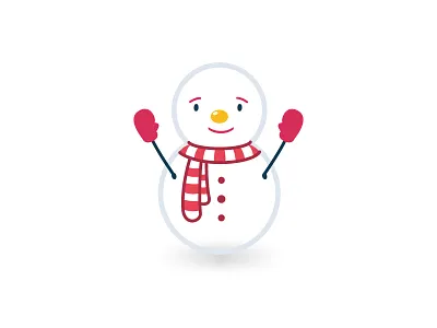 Snowman christmas flat icons illustration love man new scarf snow snowman winter year