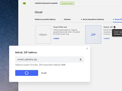 Upload a template app appdesign dashboard desktop email graph spam ui userexperience userinterface ux