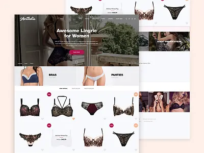 Anthelia apply novation clothes concept design fashion home lingerie prestashop template wear web women