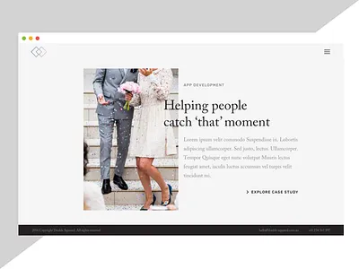Case study splash screen agency case minimal page study subtle template