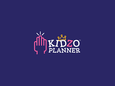 Kidzo Planner logo branding kidzo logo planner