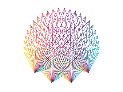 Spiro art code codeart colors design digital generative grid lines processing