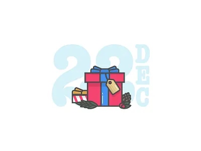 Christmas gifts | Illustration christmas december gift holly icon illustration winter xmas