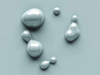 Moving Drops animation c4d cinema 4d drop gif loop metaball