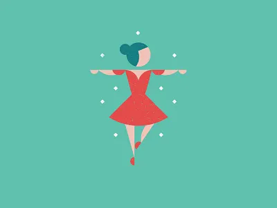 nine ladies dancing 12 days of christmas character christmas dancer illustration lady