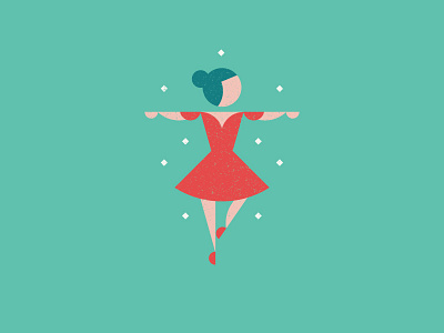 nine ladies dancing 12 days of christmas character christmas dancer illustration lady